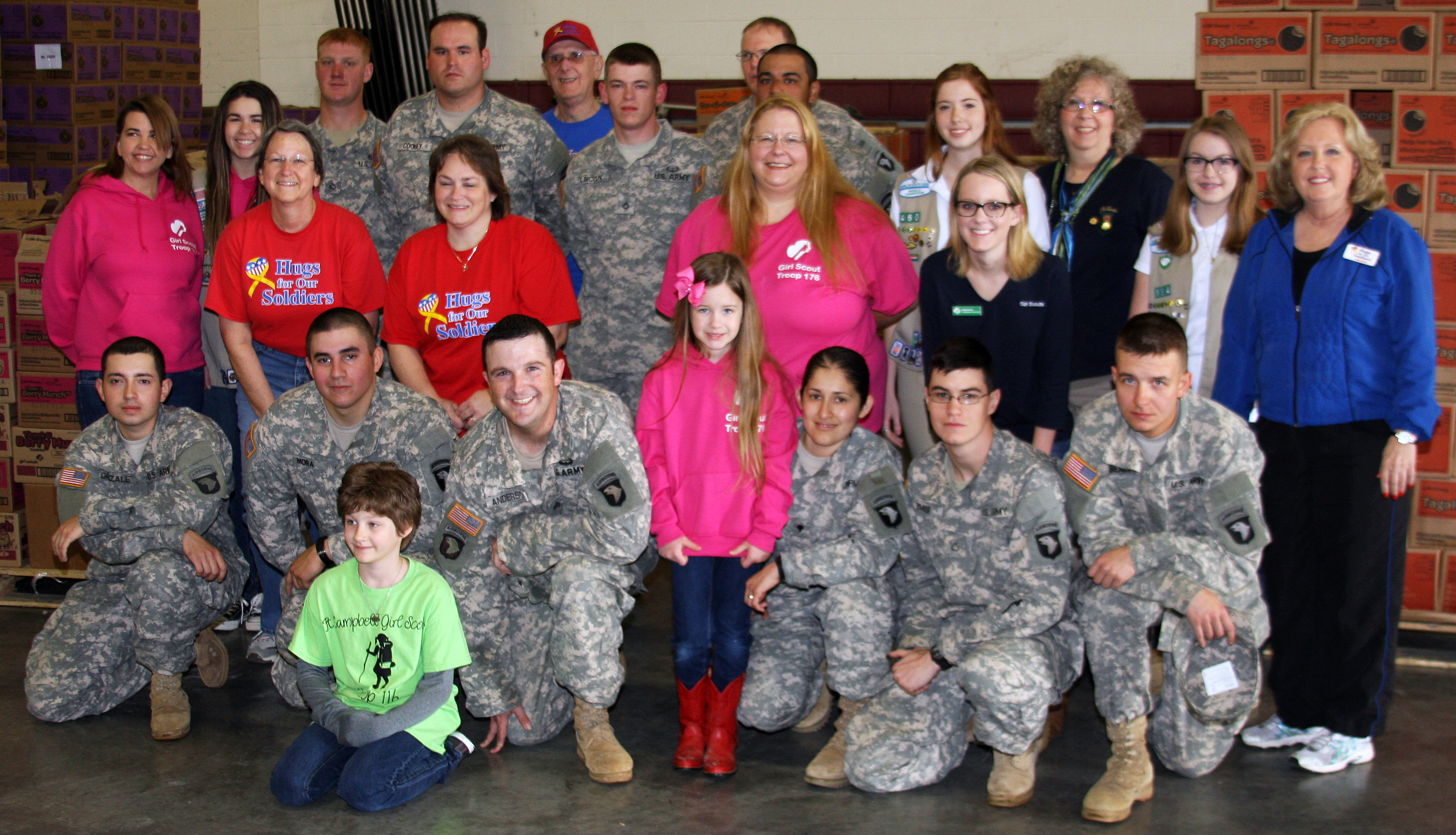 M&W Logistics Group delivers Girl Scout Cookies for soldiers